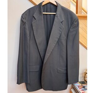 VTG 50R Oscar de la Renta 100% Wool Pinstripe Sport Coat 80s Old Money Academia